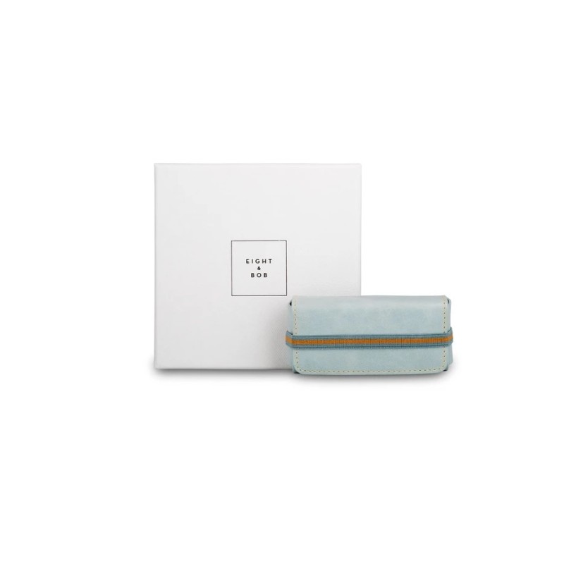 Water Blue Leather Case