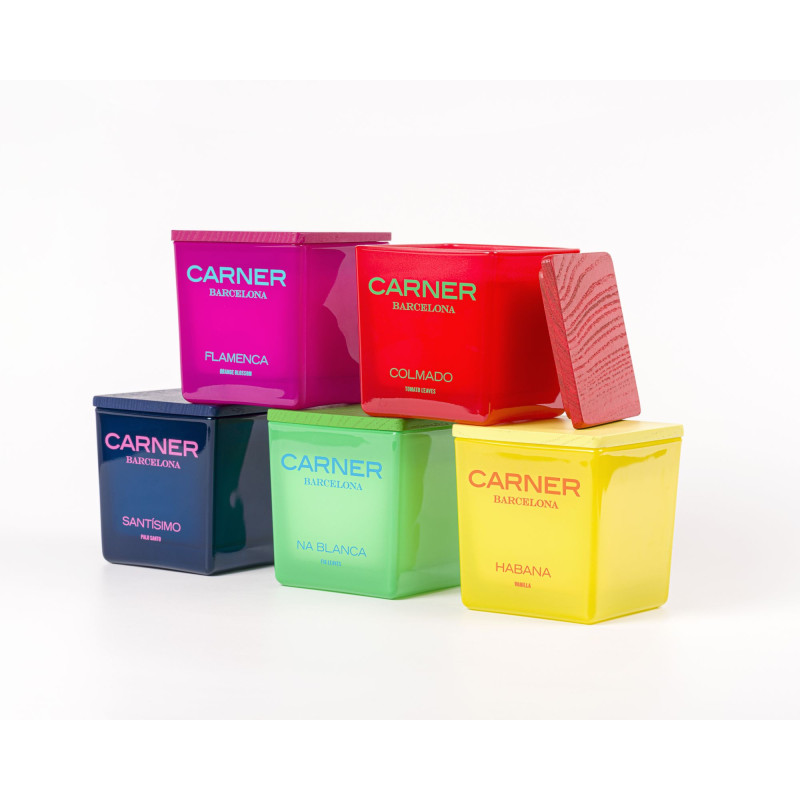 Geurkaars Flamenca 200 gram van Carner Barcelona | De Parfumeur